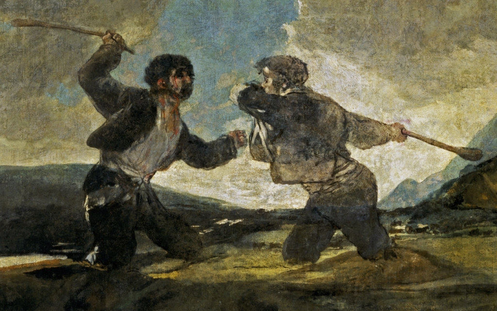 "Duello rusticano" Francisco Goya
